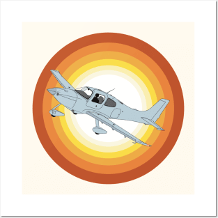 Cirrus SR22 Sunset Posters and Art